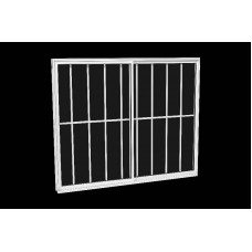 BNPJGT1215 2F - Janela 2 Folhas de Correr Grade Total 120x150cm Branca