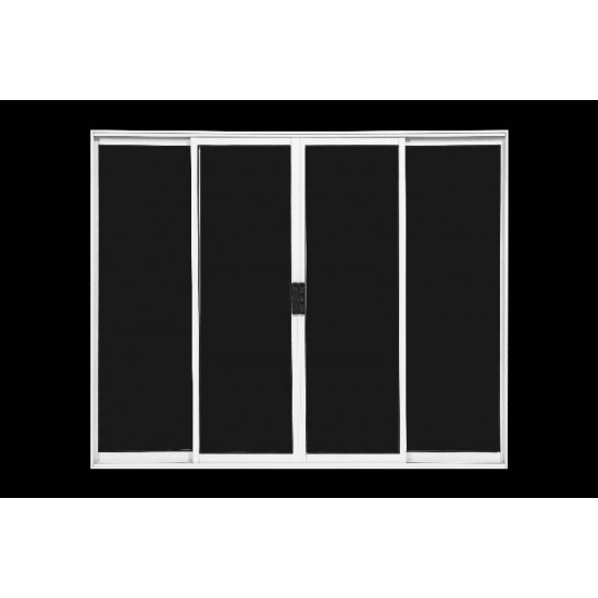 Janela 4 Folhas de Correr 100x150cm Branca