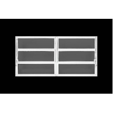 BBL1220 2S - Vitro Basculante 2 Sessões 120X200cm Liso Branca