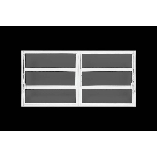 Vitro Basculante 2 Sessões 120X200cm Liso Branca