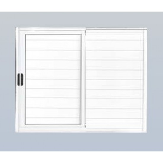 Veneziana Lambril 3 Folhas de Correr 120x120cm Preto