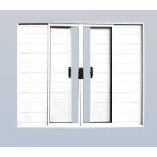 BNPVLR1020 6F - Veneziana Lambril Ripado 6 Folhas de Correr 100x200cm Branca