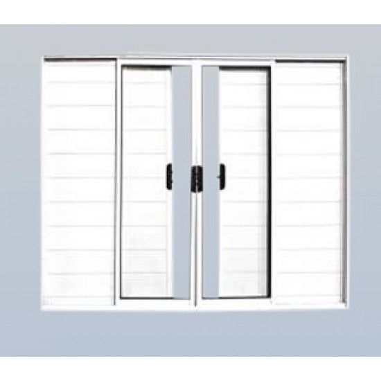 Veneziana Lambril 6 Folhas de Correr 120x100cm Preto