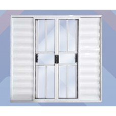 BNPVG1220 6F - Veneziana 6 Folhas de Correr Grade 120x200cm Branca