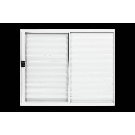 Veneziana 3 Folhas de Correr 120x120cm Branca