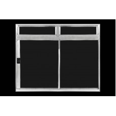 NPJB1215 2F - Janela 2 Folhas de Correr Bandeira 120x150cm Natural